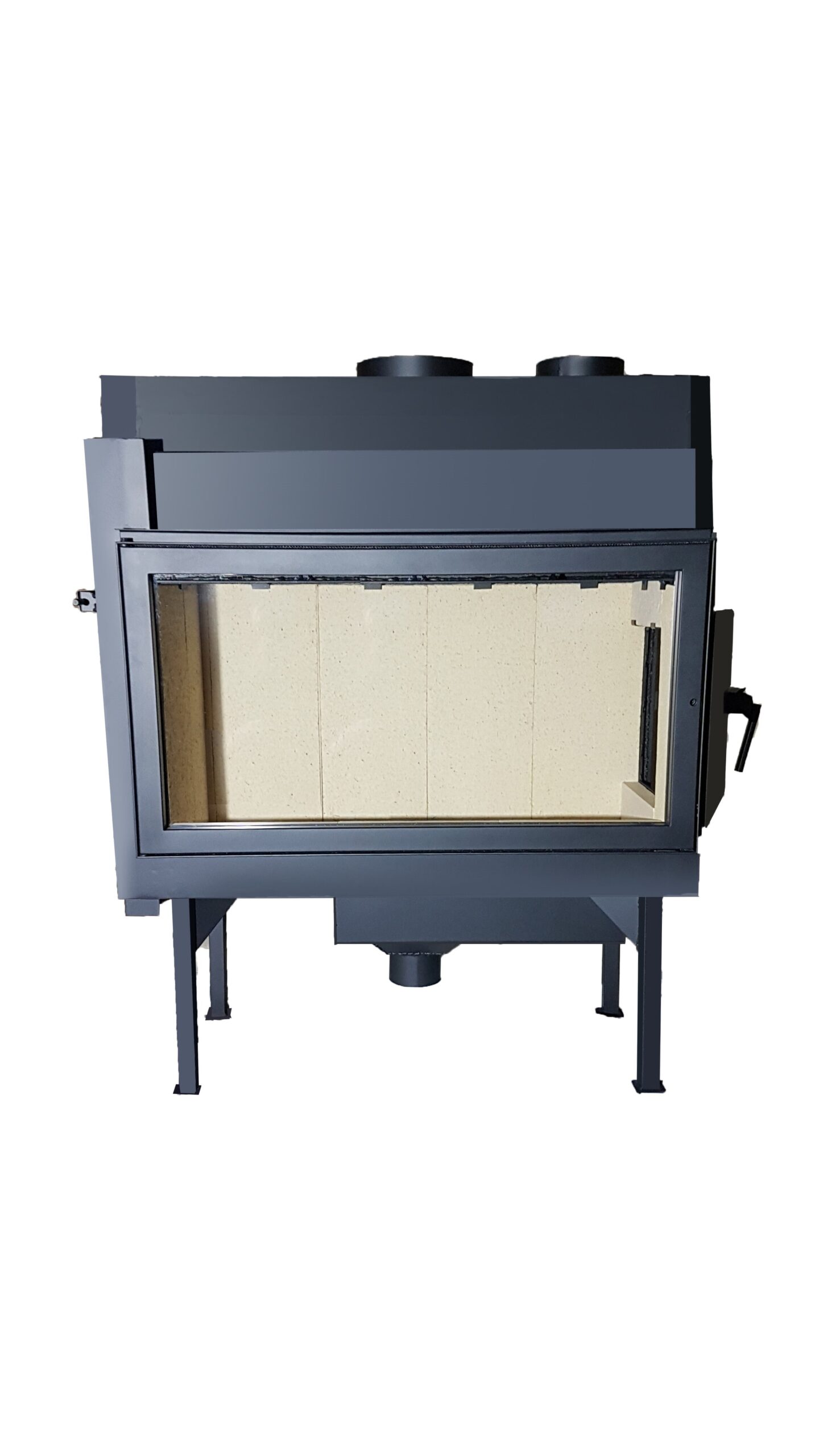 Teplovzdušná krbová vložka s bočním přikládáním AERON